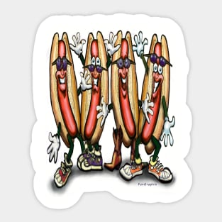 Hot Dogs Sticker